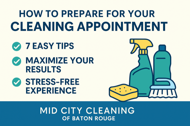 How to Prepare for a Professional Cleaning Appointment: 7 Simple Tips