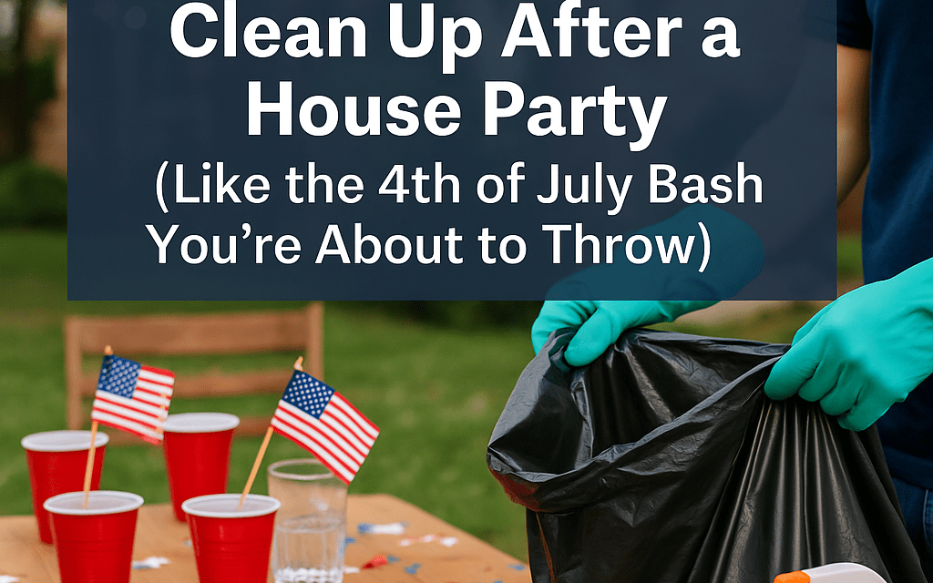 How to Efficiently Clean Up After a House Party